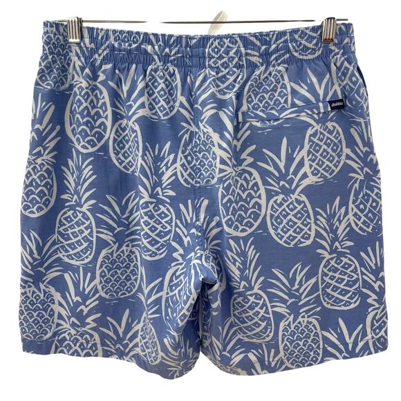 Chubbies XL 7” Classic Swim Trunk The Thigh-Napples Blue Pineapple Print - Picture 7 of 7